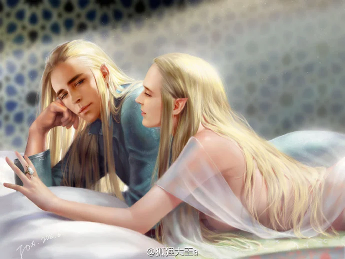 Arte da Fox - Thranduil + esposa